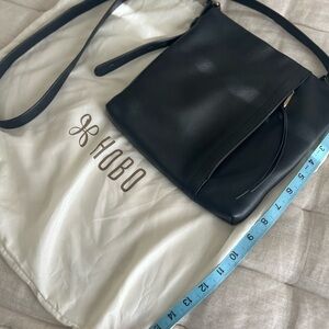 Hobo Black Leather Crossbody Bag